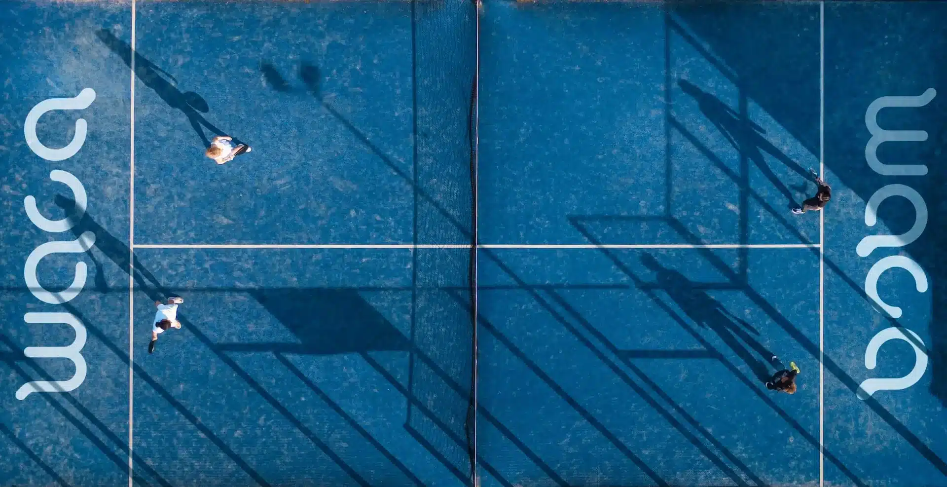Terrain de padel du Waca vu d'en haut